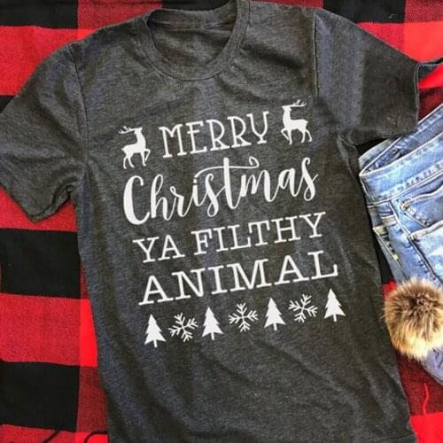 Style Merry Christmas Yall Women Winter T-shirts Tee Womens Hot Female Tshirt Vintage Tops Hot Tee Plus Size Shirt