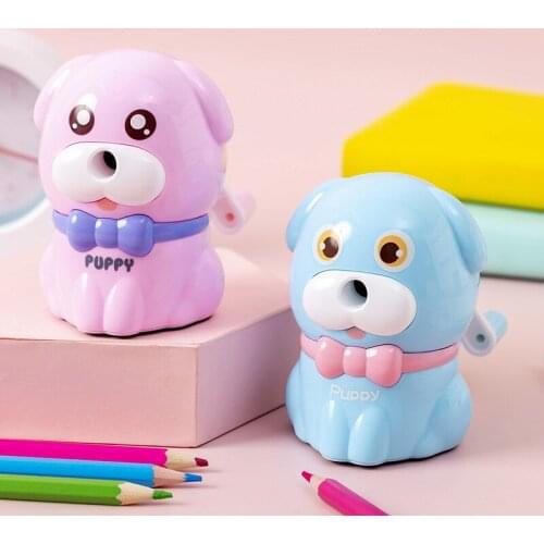 Student Stationery Cute Puppy Shape Pencil Sharpener Cartoon Children Gift Hand-cranked Pencil Sharpener Kindergarten Gift