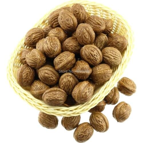 Gresorth 50pcs Artificial Lifelike Walnut Decoration Fake Fruit Home House Kitchen Party Food Toy Model
