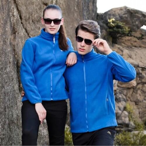 Outdoor Man and Women Fleece Jacket Autumn and WinterHiking Clothing Thicken Thermal Keep Warm Windbreaker Hiking Jacket