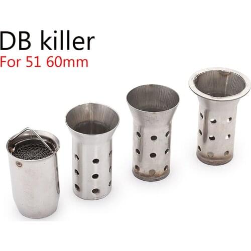 Universal 51 60mm Motorcycle Exhaust Muffler Racing Street Bike Scooter Adjustable Silencer DB Killer Silencer For Honda YAMAHA