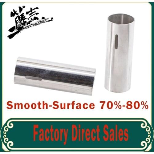 High Quality Stainless Steel 80% 70% Cylinder for Airsoft AEG Gearboxes Smooth Inner Wall Full Flow Hunting Paintball Accessorie