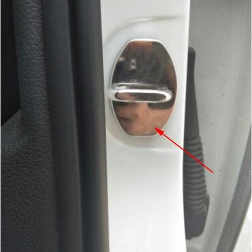 Stainless Steel Door Lock Buckle Protective Cover for Volkswagen Beetle Touran 2003-2019 car-styling