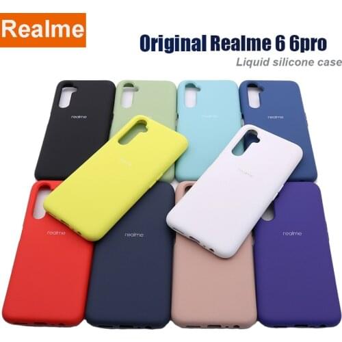 For Realme 6 6pro Liquid Silicone Phone Case For Realme 6 pro Case Cover Silky Soft-Touch Protective Cover For Realme 6pro case