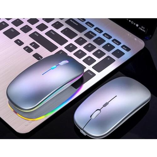 2.4G Wireless Bluetooth LED Mice USB Ergonomic Gaming Mouse for Laptop Computer Wireless Transmission Distance Mouse For Office