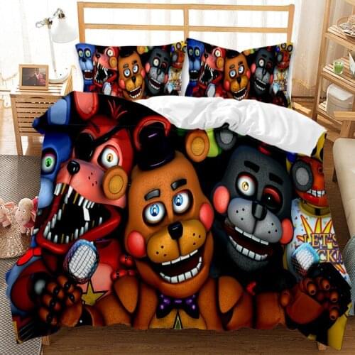 2020 Popular Movie Animation Cartoon Character 2/3 Piece 3D Printing Art Down Single Youth Small Duvet Cover Bedding Set