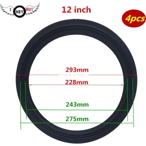 4 pcs 293 *275 *243 *228mm 12 Inch Bass Woofer Surround Cloth Edge 2 Fold Line Subwoofer DIY Repair Parts