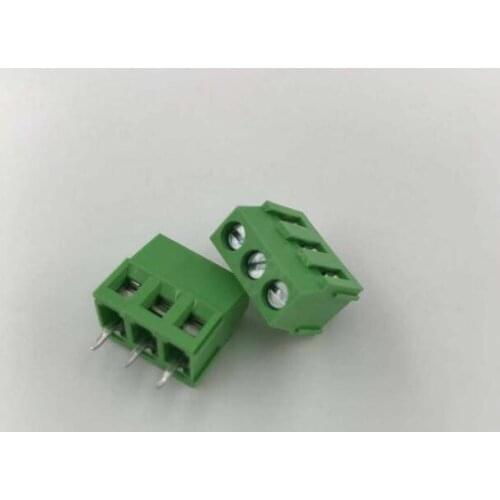 50pcs Screw type PCB terminal block XK128-3.81MM terminal block green minimum terminal block
