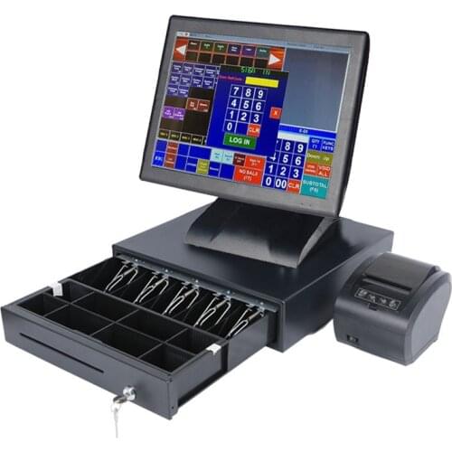 Free shipping 15 inch touch cash register restaurant pos system restaurant equipment China Manufactoture