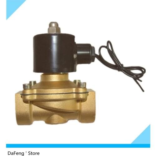 Free Shipping G1" Solenoid Valve,normally closed copper valve 2w250-25 ,220VAC