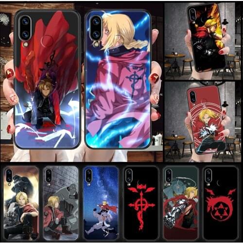 Fullmetal Alchemist Phone case For Huawei Honor 6 7 8 9 10 10i 20 A C X Lite Pro Play black painting cell cover soft waterproof