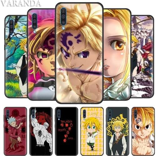 Nanatsu no Taizai Seven Deadly Sin Case for Samsung Galaxy A70 A50 A90 5G A80 A71 A51 A40 A30 A20e A20 A10 A10e Black Soft Cover