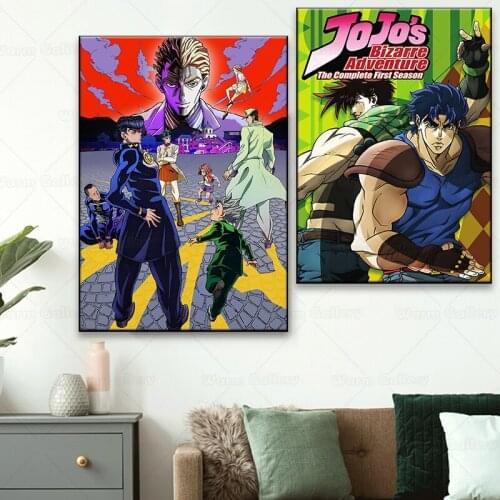 Decor Home jojos Bizarre Adventure Anime Poster Canvas Painting Retro Poster Wall Decor Wall Art Picture Room