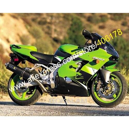 TOP QUALITY ZX-9R ZX 9R00 01 Fairing Body Kit For Kawasaki Ninja ZX9R 2000 2001 Green Set Motorcycle Fairing