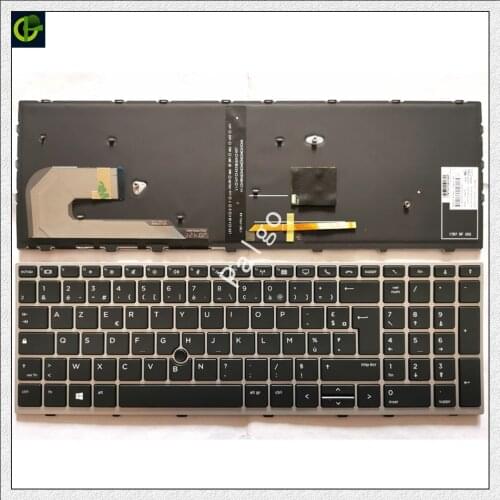 English Backlit original Keyboard for HP EliteBook 850 855 G5 ZBOOK 15U G5 US with mouse point L14366-001