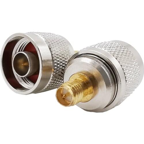 1PCS N Type RF Coaxial Adapter N Male Plug to RP SMA Female Jack Straight RF Coax Cable Converter Connector