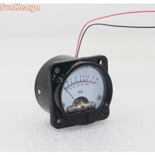 Hifi DIY Kits Yellow Warm Light 45MM Round Meters VU Indicator Meter DB 6-12V