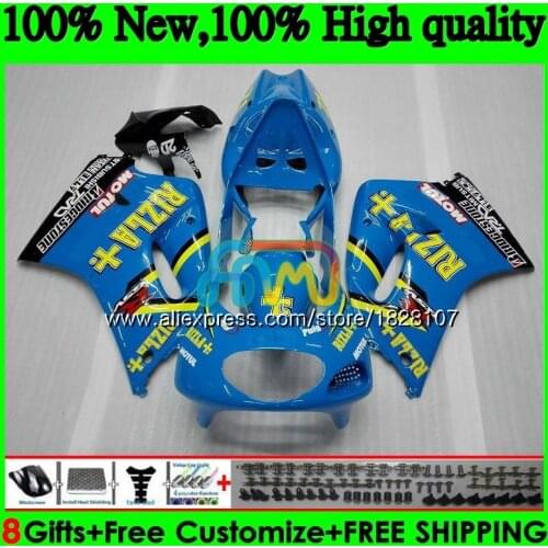 Body For SUZUKI RIZLA blue RGVT250 SAPC RGV-250 VJ23 95 96 97 98 67BS.4 RGV 250 VJ22 VJ 23 RGV250 1995 1996 1997 1998 Fairing