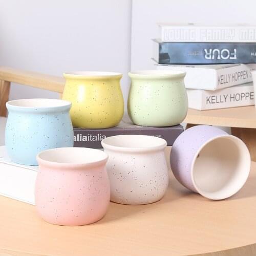 Planters Creative Retro Flowerpot Succulent Plant Flowerpot Coarse Ceramic Purple Sand Plastic Thumb Flowerpot Indoor Planter