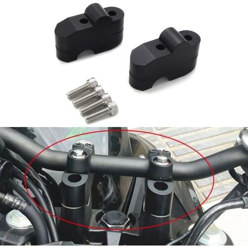 Motorcycle Handlebar Riser Bar Mount Handle For Kawasaki ER400 Z400 ER 400 2019-2020 High Quality Spare Parts 6061 T6 aluminum