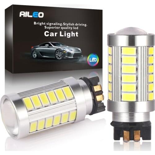 AILEO Canbus OBC PW24W LED PWY24W Bulbs For Audi Skoda BMW Volkswagen Turn Signal Lights or Daytime Running Lights White yellow