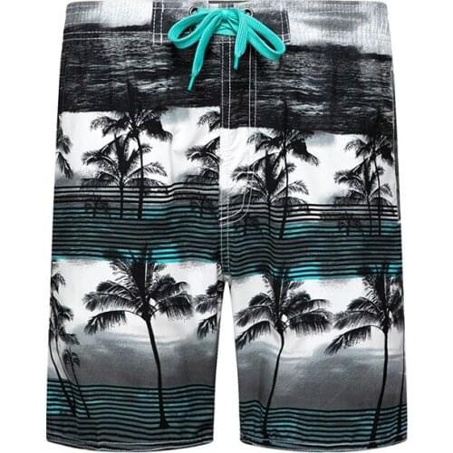 Mens Beach Pants Sports Leisure Short Cocos Island Amorous Feelings Of The Waves In Hawaii