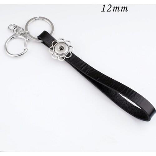 2020 new genuine leather 12mm snap button jewelry Keychain good quality key NV220