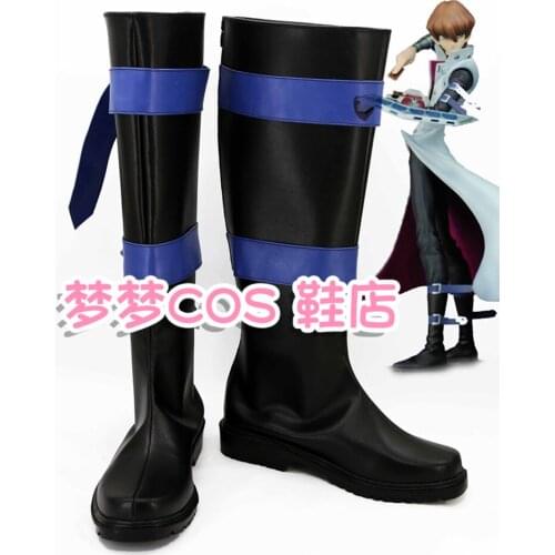 New Yu-Gi-Oh! Cosplay Shoes Seto Kaiba Anime Boots High Quality Halloween Carnival Cosplay Costume Accessories Custom-made