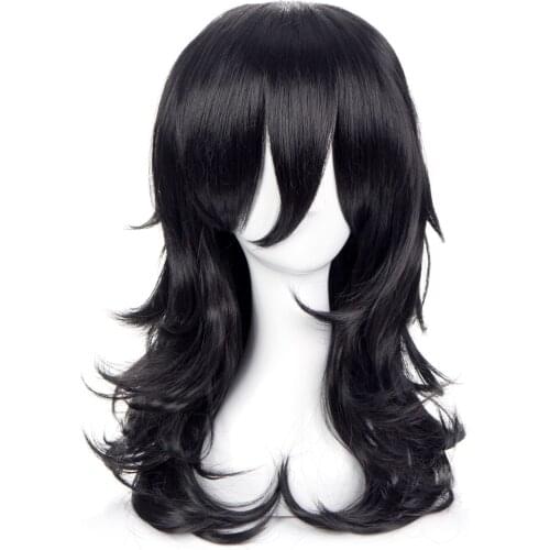Anime My Hero Academia Shouta Aizawa Black Wavy Curly Wig Heat Resistant Synthesis Hair Male Female Cosplay Costume Props Wigs