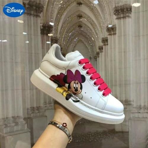 Disney 2020 spring and summer new Mickey Minnie thick-soled inner heightening couple casual shoes