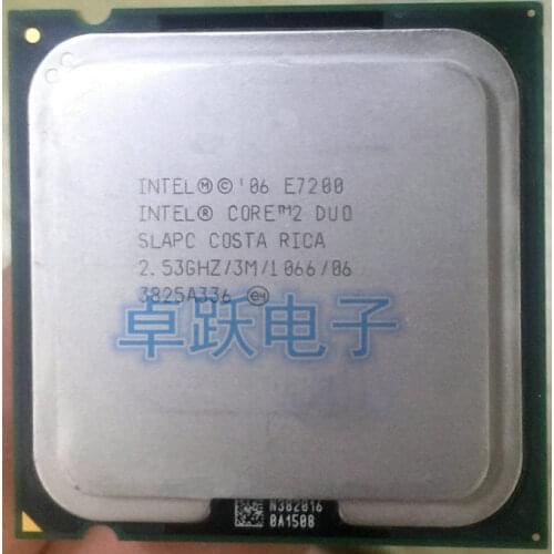 E7200 Computer Processor Intel Cpu dual core CPU/ 2.53GHz/ LGA775 /3MB L2 Cache/ Dual-CORE/Scrattered pieces used