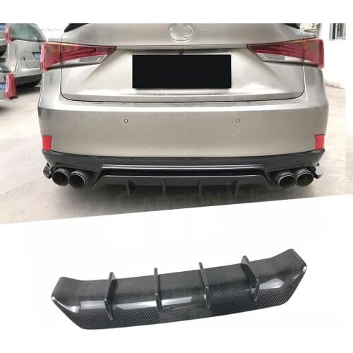 Carbon Fiber/FRP Car Rear Bumper Lip Diffuser Bumper Protector for LEXUS IS300 IS350 IS F Sport Sedan 4 Door 2017-2018