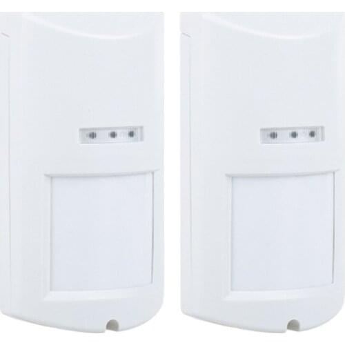 2pcs/lot Wired Outdoor PIR+Microwave Motion Detector Sensor Pet Immune Infrared Motion Sensor for Alarm Intruder System Home
