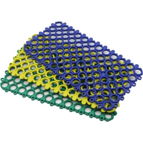 PVC Plastic Pet Spliced Mat Green/Blue/Yellow Optional Cat Dog Rabbits Prevention Foot Dermatitis Mat Water Leak Pet Cage Pads