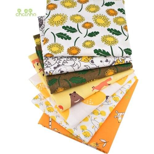 Autumn Fields Series,Printed Twill Cotton Fabric, For DIY Sewing Quilting Baby & Childrens Bed Clothes Material