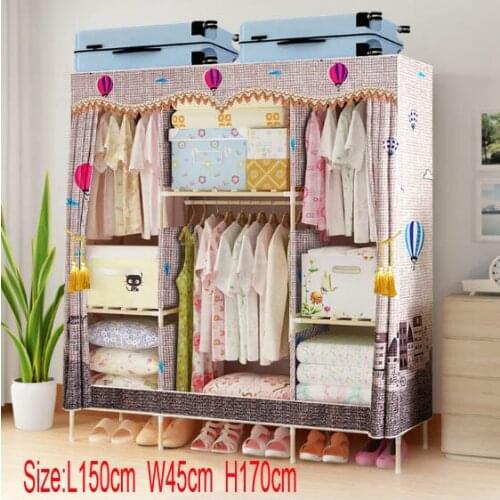 Factory Price Solid Wood Wardrobe length 150 cm