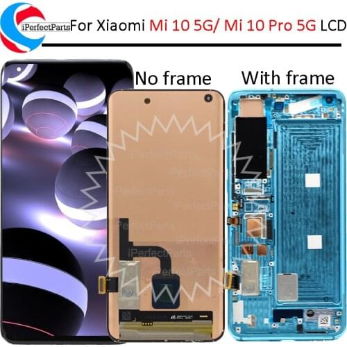 6.67'' Super AMOLED For Xiaomi Mi 10 lcd Touch Screen Digitizer Screen Assembly For Xiaomi Mi 10 Pro 5G LCD Display