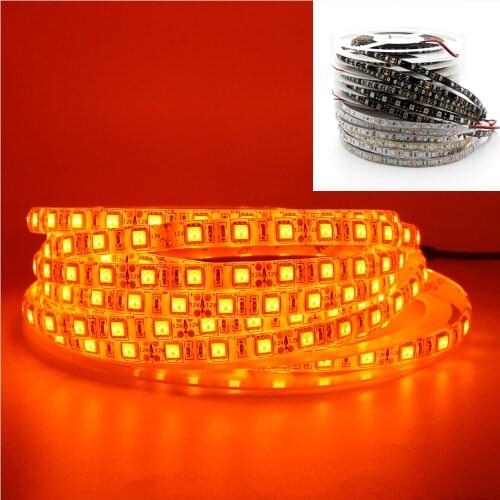 True Orange 600nm LED Strip Light SMD 5050 3528 1m/5m Ribbon Diode Tape Lights 12V Flexible String Lamp