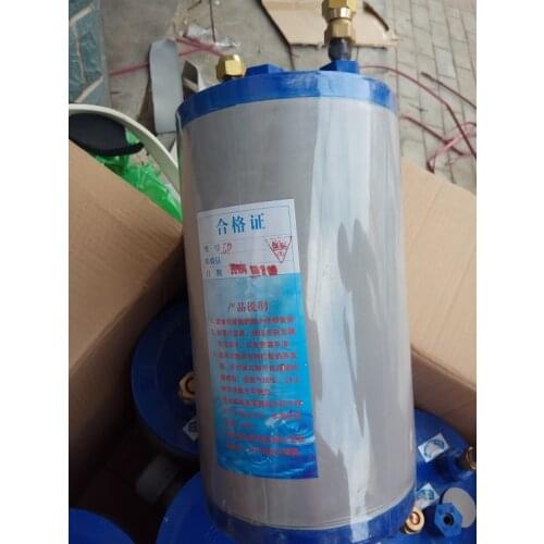 Titanium barrel heat exchanger. 1.0HP seafood tank fish tank titanium drum evaporator. Refrigeration chiller
