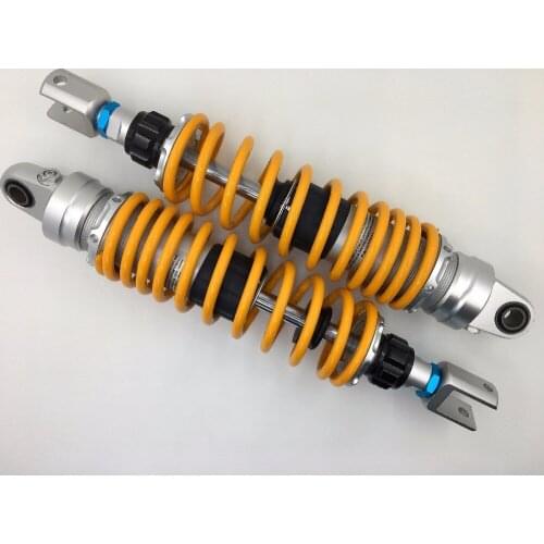 Universal 345mm Spring 8MM EYE TO EYE RED CHROME Total Length 375mm REAR SHOCK ABSORBERS FOR Gokart ATV Dirt Bike Quad Scooter