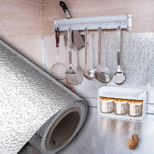 Thickened Waterproof Wall Stickers Self Adhesive Wallpaper Furniture Film Luxury Gold 3D Wall Sticker Kitchen Oil Proof Stickers