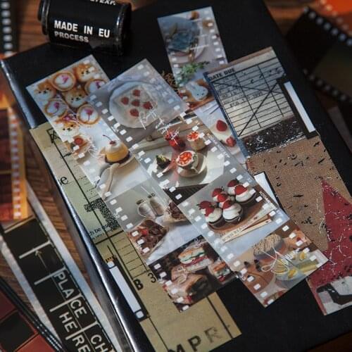 10 pcs Vintage film series Bullet Journal Decorative Stationery Stickers Scrapbooking DIY Diary Album Stick Lable