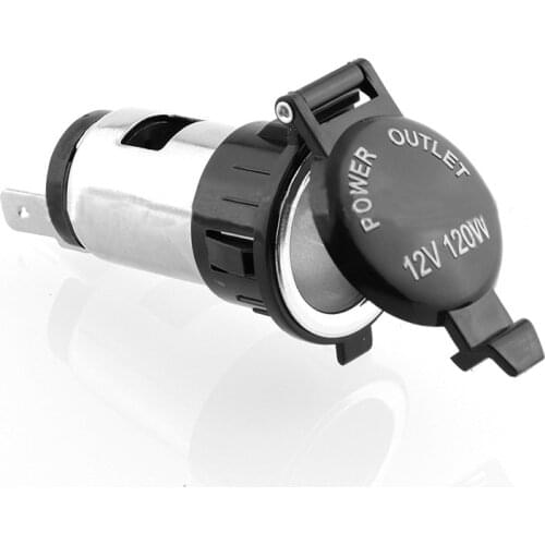 12V Waterproof Car Auto Motorcycle Cigarette Lighter Power Plug Socket For Motorcycles Boats Mowers Tractors Cars