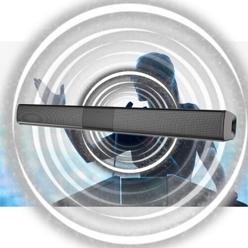 2020 New 20W Super Power Wireless Bluetooth Soundbar Speaker Subwoofer TV Home Theater Soundbar + Remote Control with RCA, TWS
