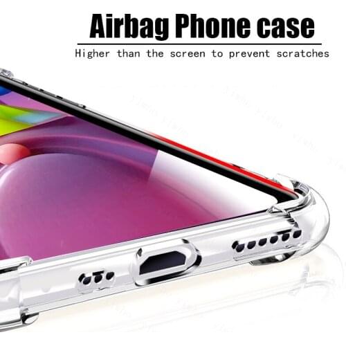 For Samsung M51 Shockproof Clear Soft Silicone Case for Samsung Galaxy M31S A32 A52 A72 A41 A31 A02s A71 A51 A12 A21S Back Cases
