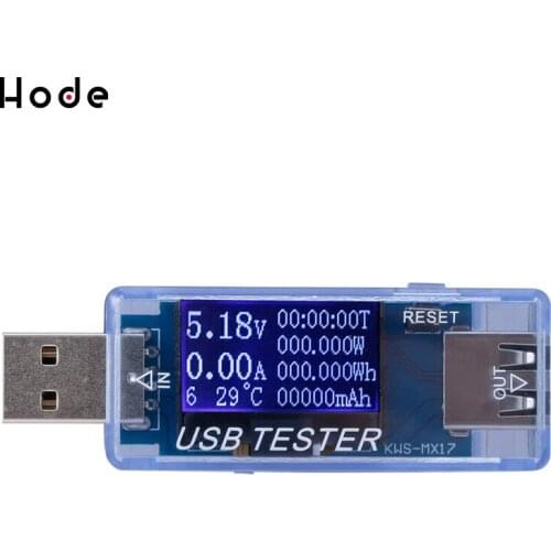 Digital Multifunction USB Tester 4-30V Current Voltage Charger Capacity Detector Electical Energy Digital Display voltmeter
