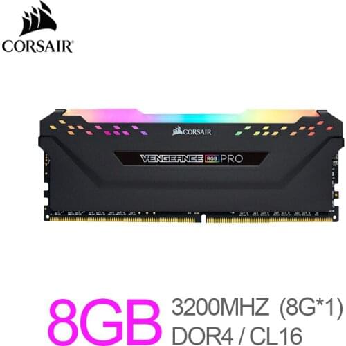 Corsair Vengeance RGB Pro 8GB (1x8GB) DDR4 3200 (PC4-25600) C16 Desktop Memory – Black