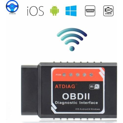ELM327 OBD2 WIFI V1.5 Supports Android/iOS Car Diagnostic Tool With PIC18F25K80 ELM 327 Diesel Cars Code Scanner