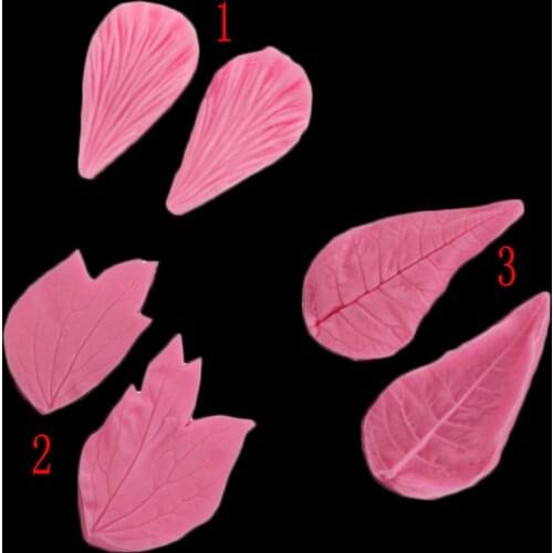 Petal Embossing Mold Leaves Fondant Silicone Mold Cake Decorated Candy Cake 3d Food Grade Silicone Diy Baking