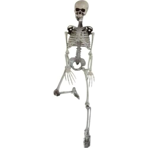 90cm Simulation Human Skeleton Ornament Halloween Party Bar Haunted House Props